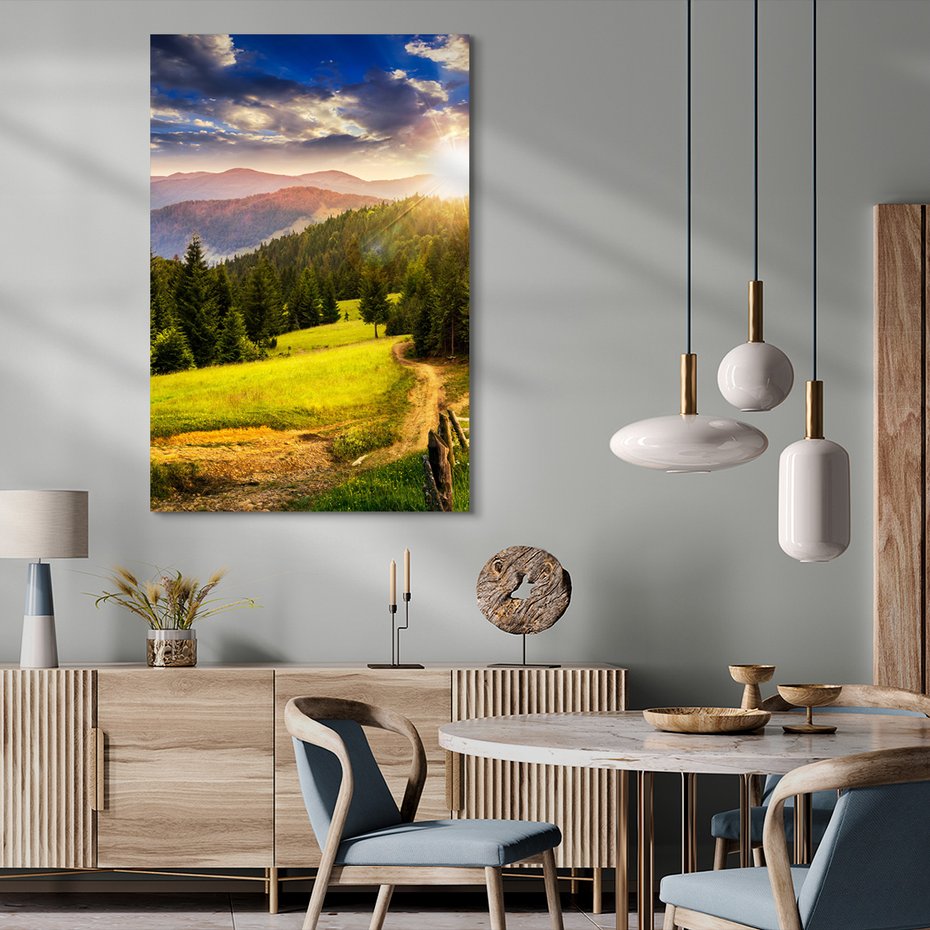 Obraz na płótnie - las, góry, krajobraz