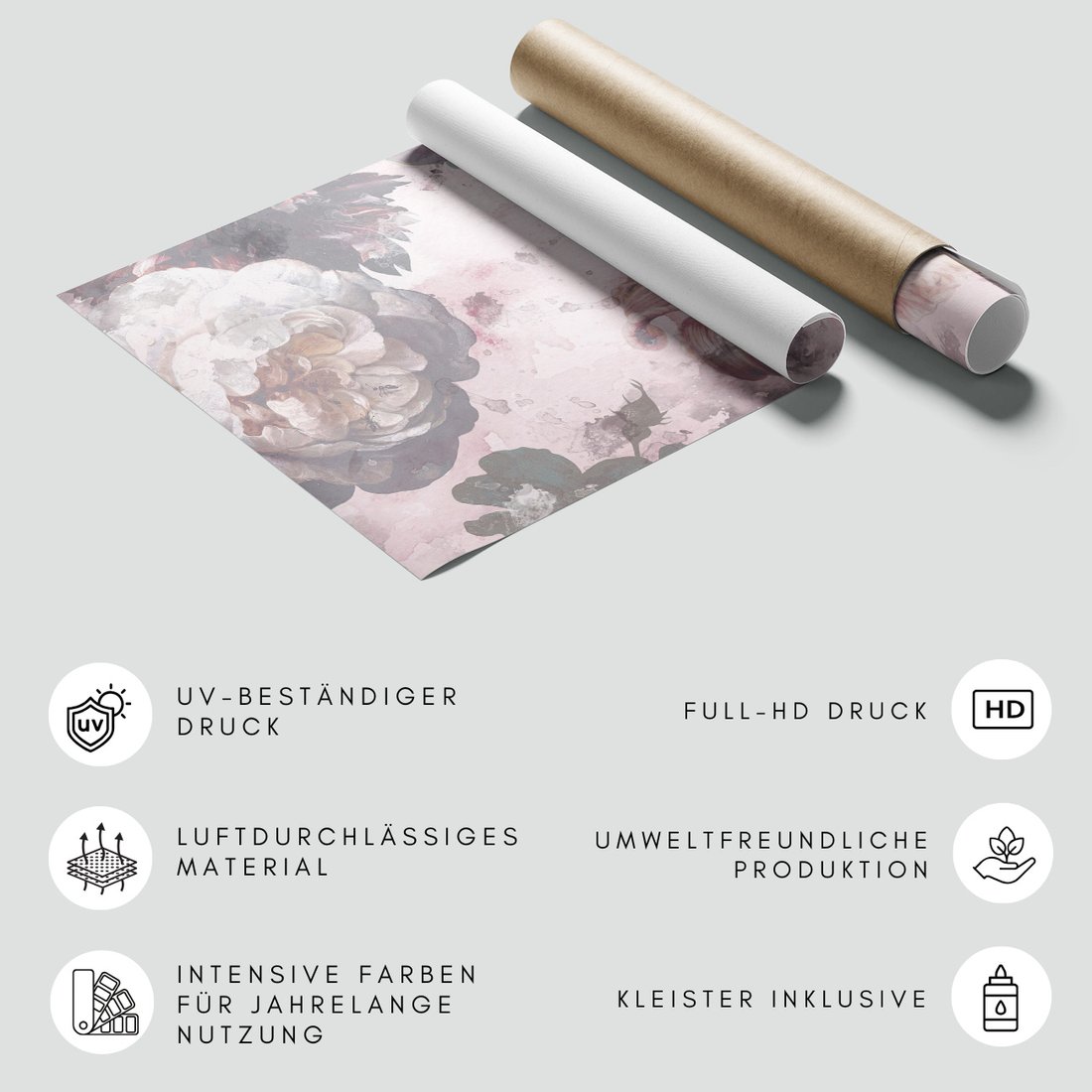 Fototapeta - loft, kwiaty, peonie