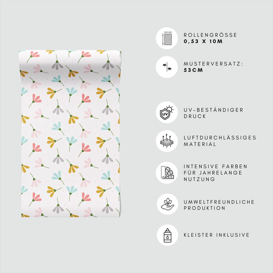 Tapeta - kwiaty, tło, wzór