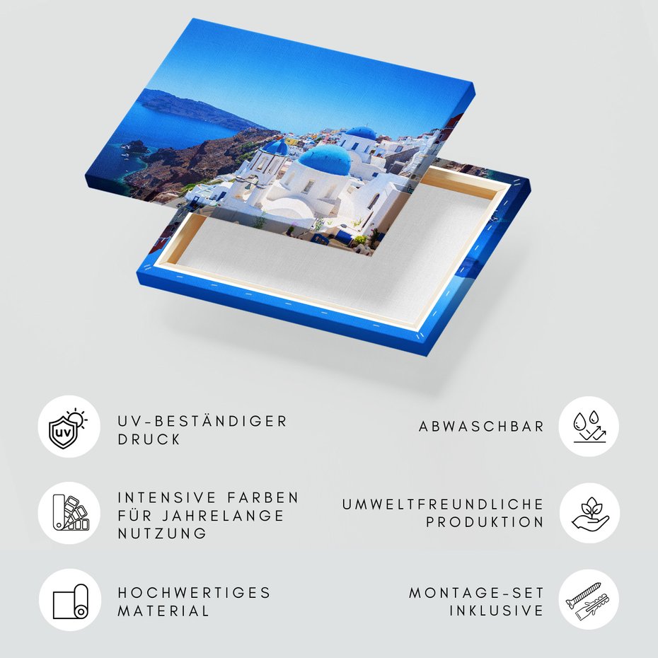 Obraz na płótnie - Santorini, Grecja, morze