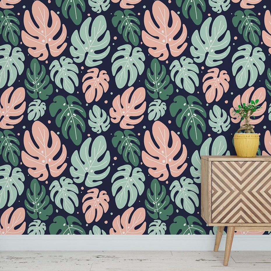 Tapeta - liście, monstera, natura