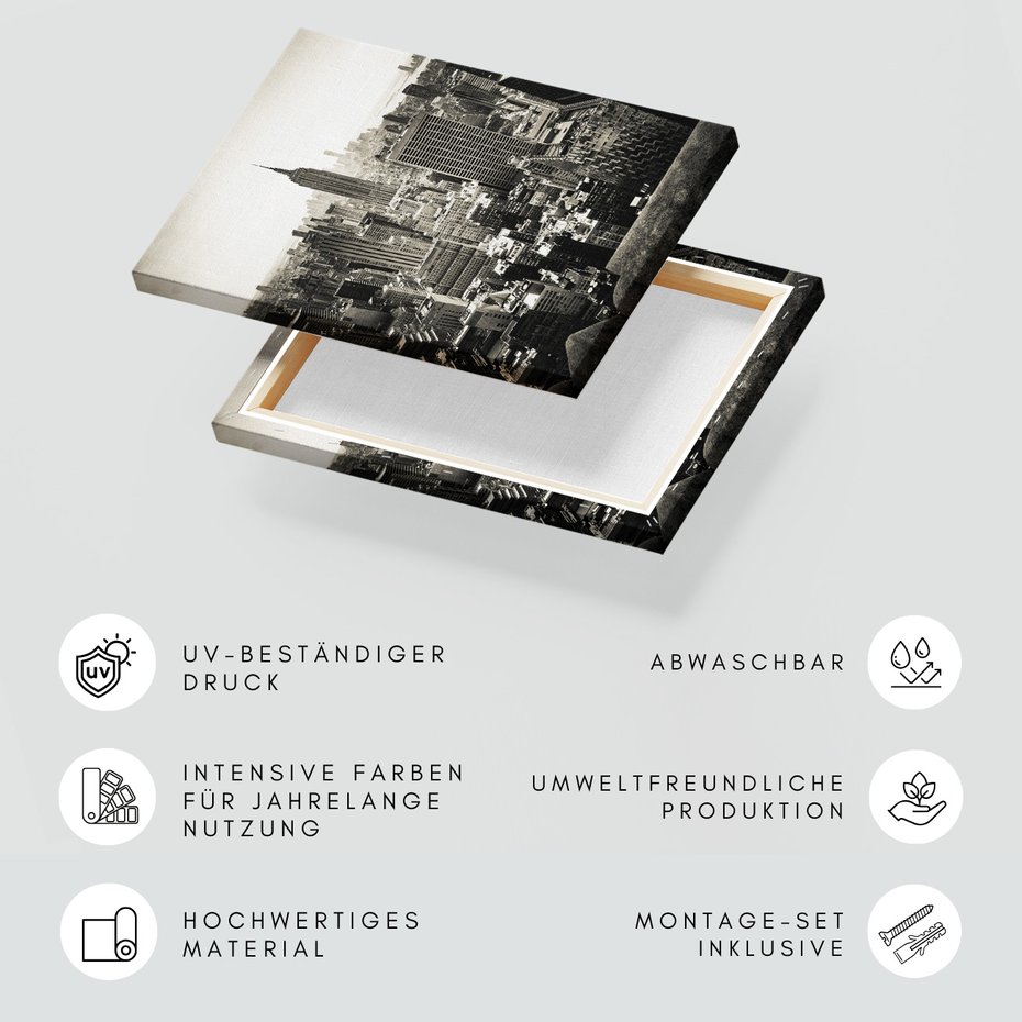 Obraz na płótnie - miasto, budynki, panorama