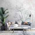 Fototapeta - abstrakcja, kwiat, szary