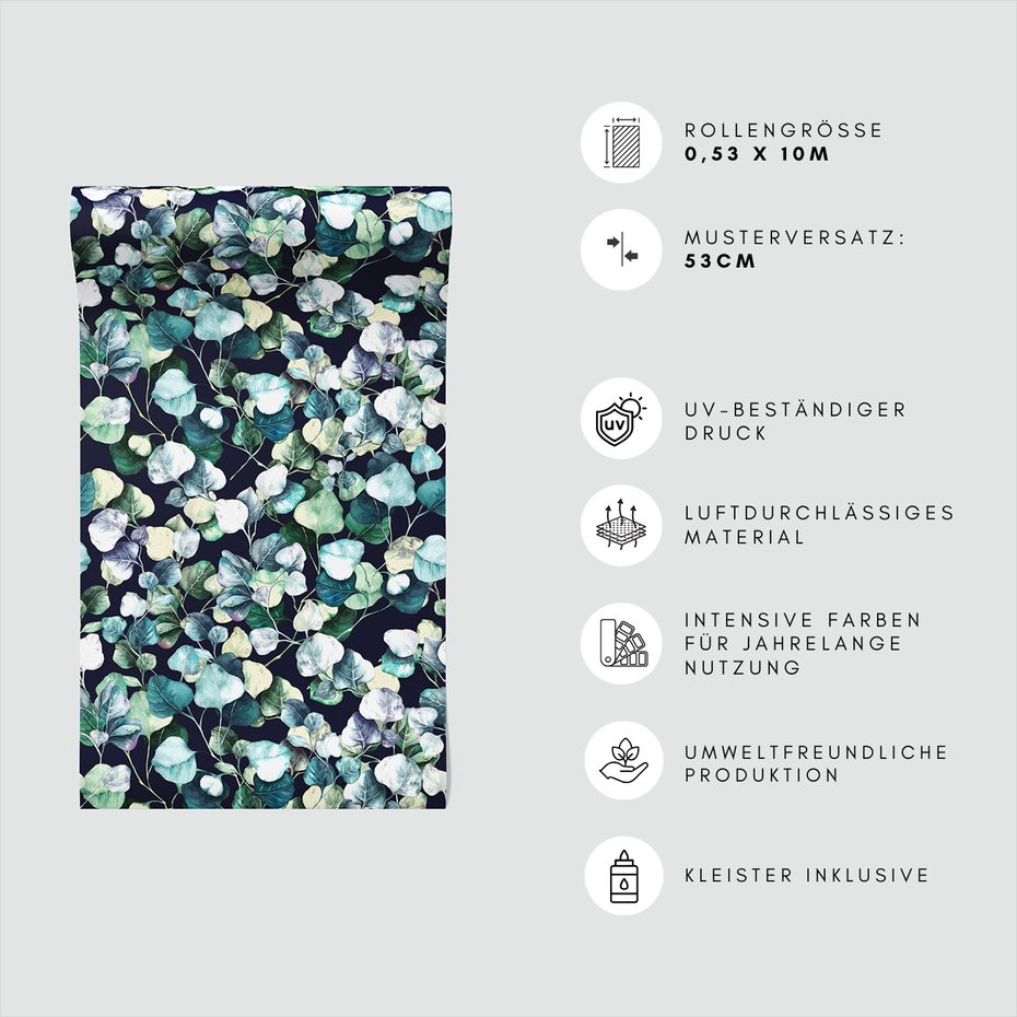 Tapeta - liście, eukaliptus, gałązki