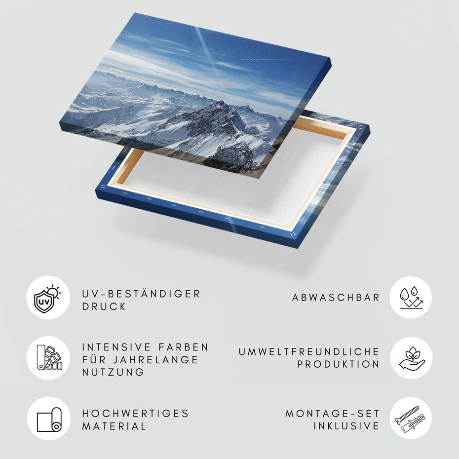 Obraz na płótnie - góry, śnieg, krajobraz