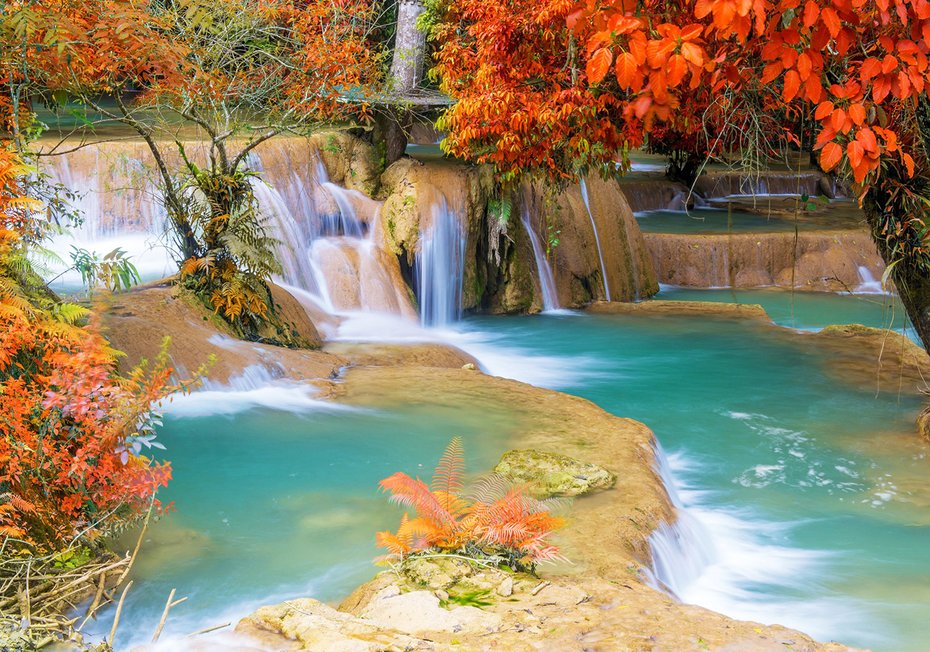 Fototapeta - wodospad, krajobraz, natura