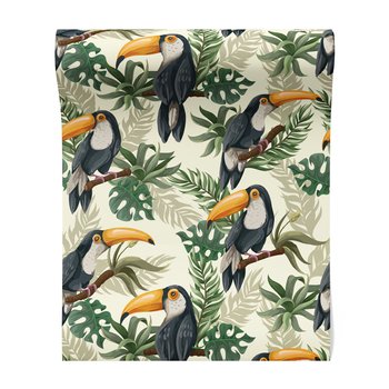 Tapeta - tukany, liście, gałęzie