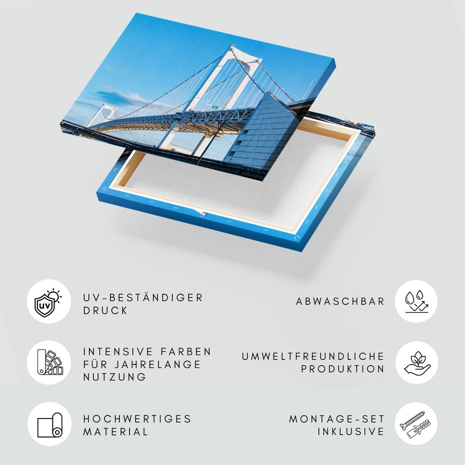 Obraz na płótnie - most, niebo, miasto