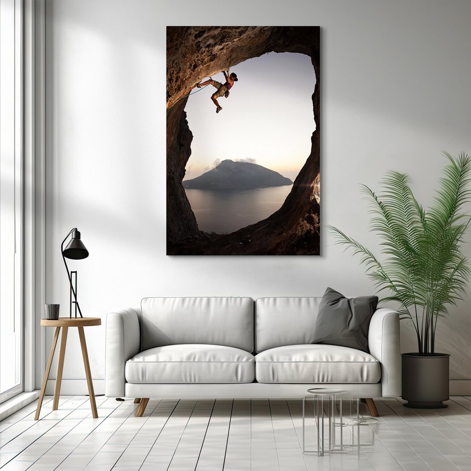 Obraz na płótnie - wspinaczka, skała, sport