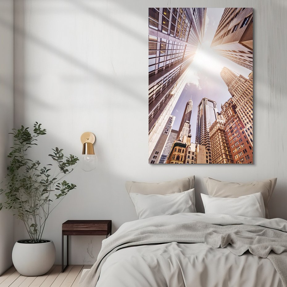 Obraz na płótnie - miasto, budynki, niebo