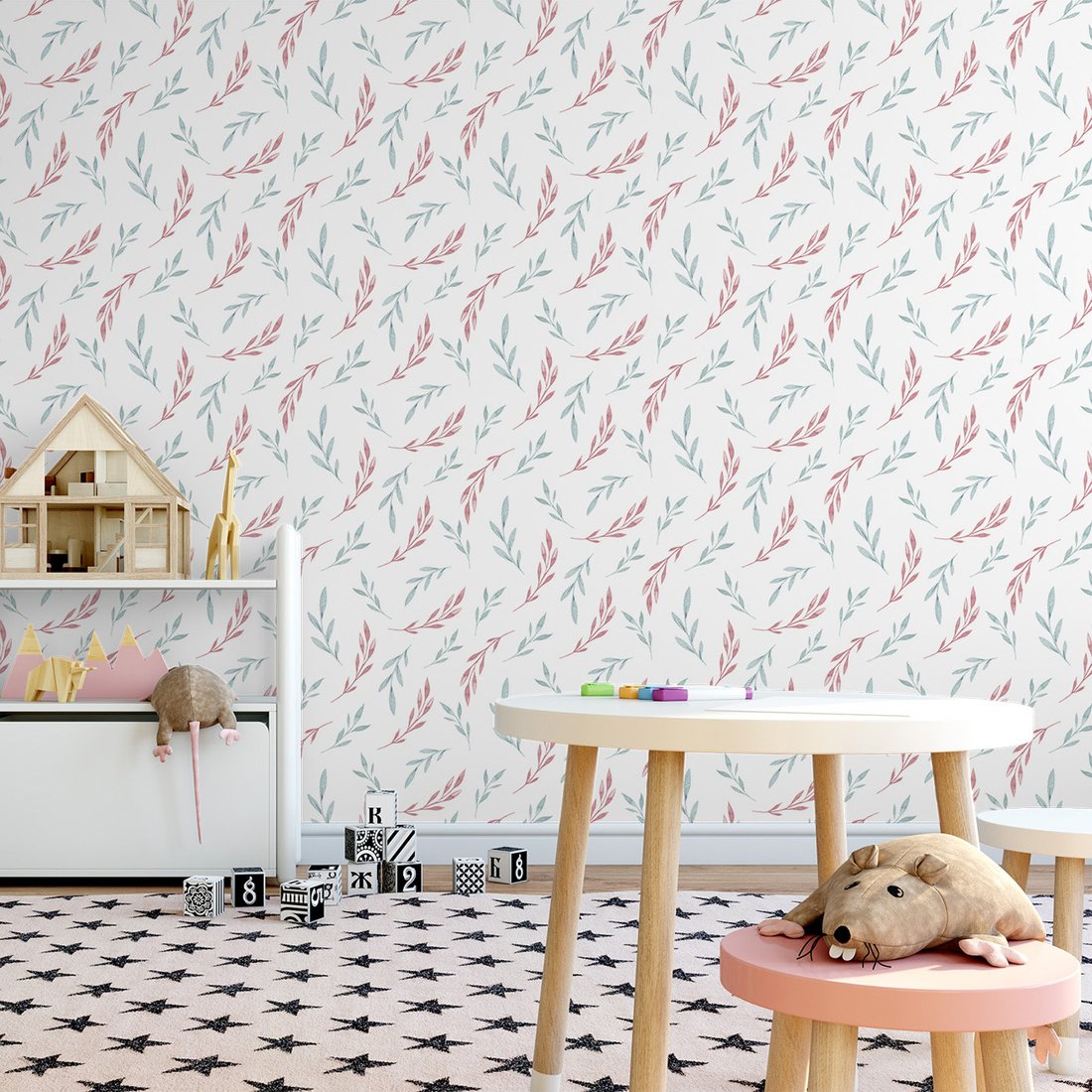 Tapeta - liście, gałązki, tło