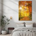Obraz na płótnie - jesień, las, liście