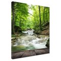 Obraz na płótnie - las, wodospad, natura