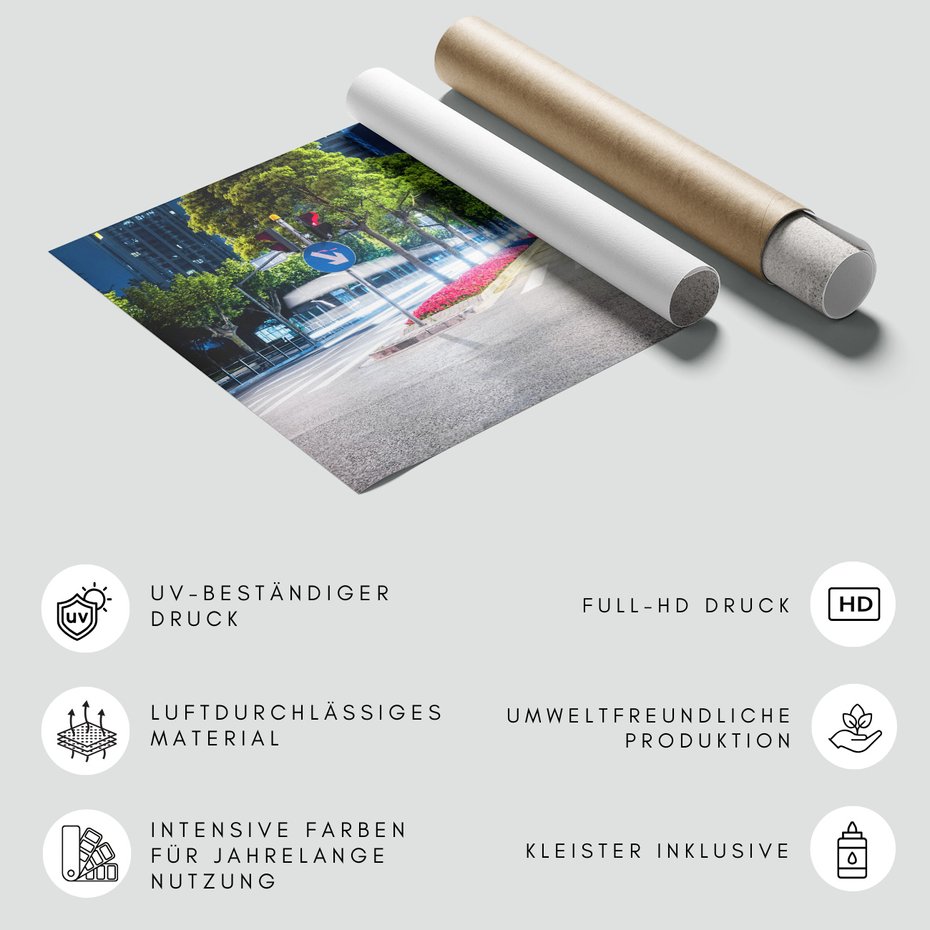 Fototapeta - miasto, ulica, noc