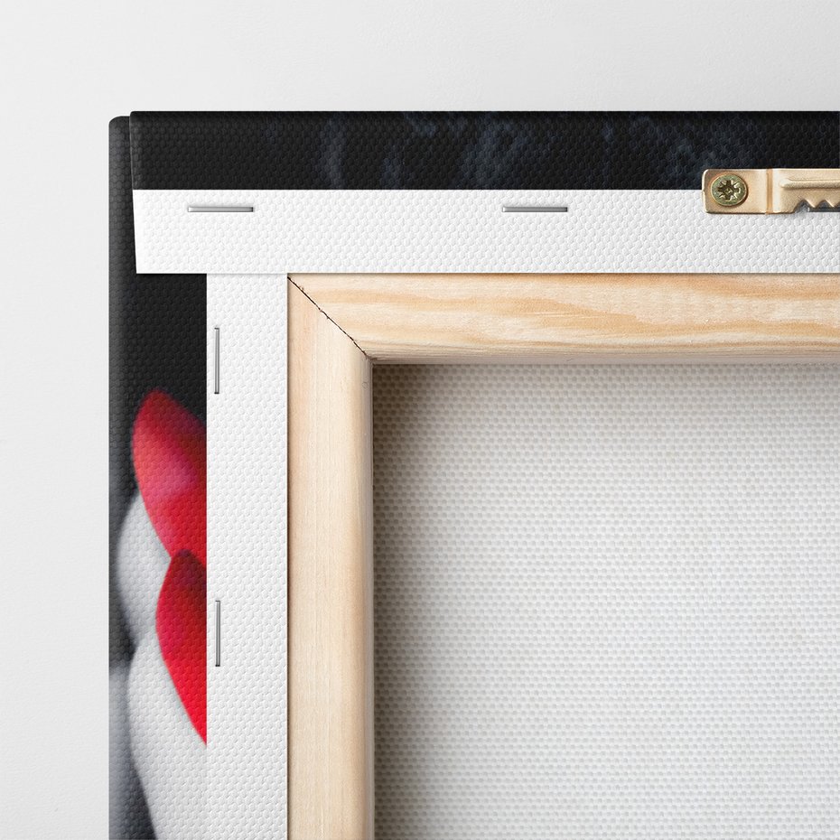 Obraz na płótnie - kobieta, usta, maska