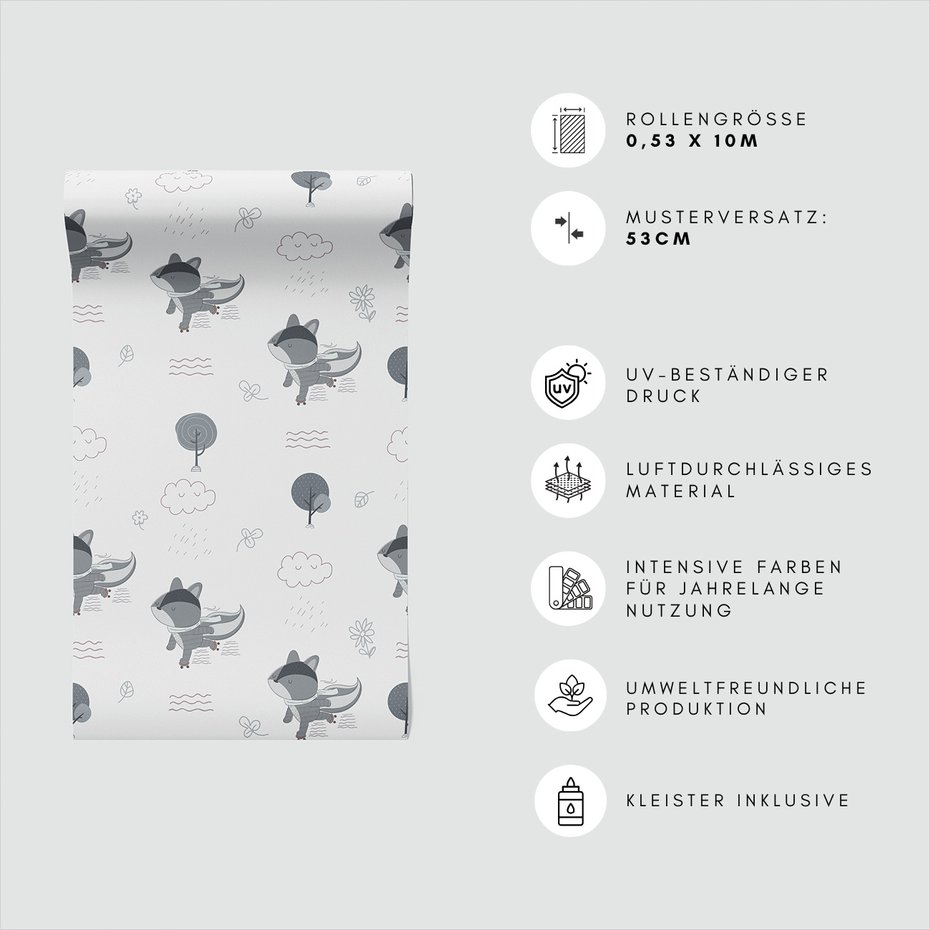 Tapeta - dziecięca, szop, chmura