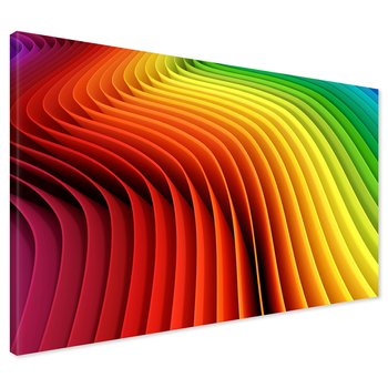 Obraz na płótnie - kolorowe, abstrakcja, tęcza