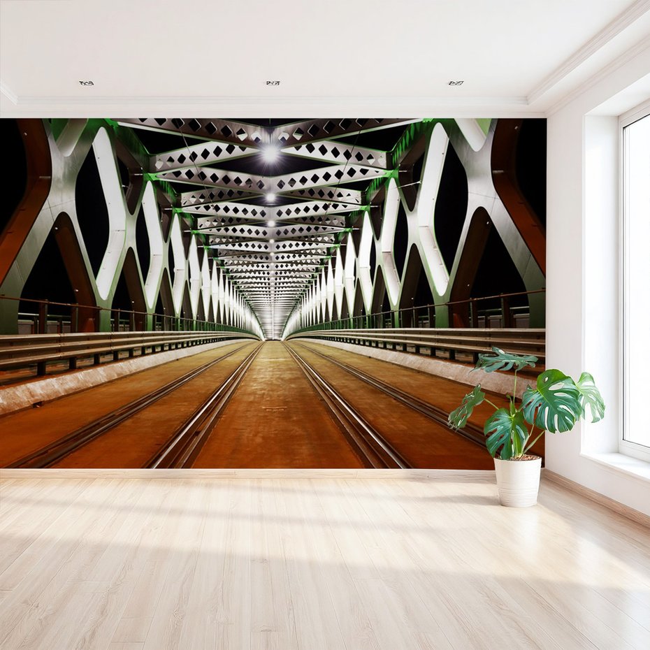 Fototapeta - most, noc, oświetlenie