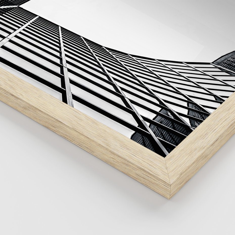 Zestaw obrazy w ramie, plakaty - architektura, budynki, miejski - rama drewno