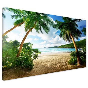 Obraz na płótnie - plaża, palmy, morze