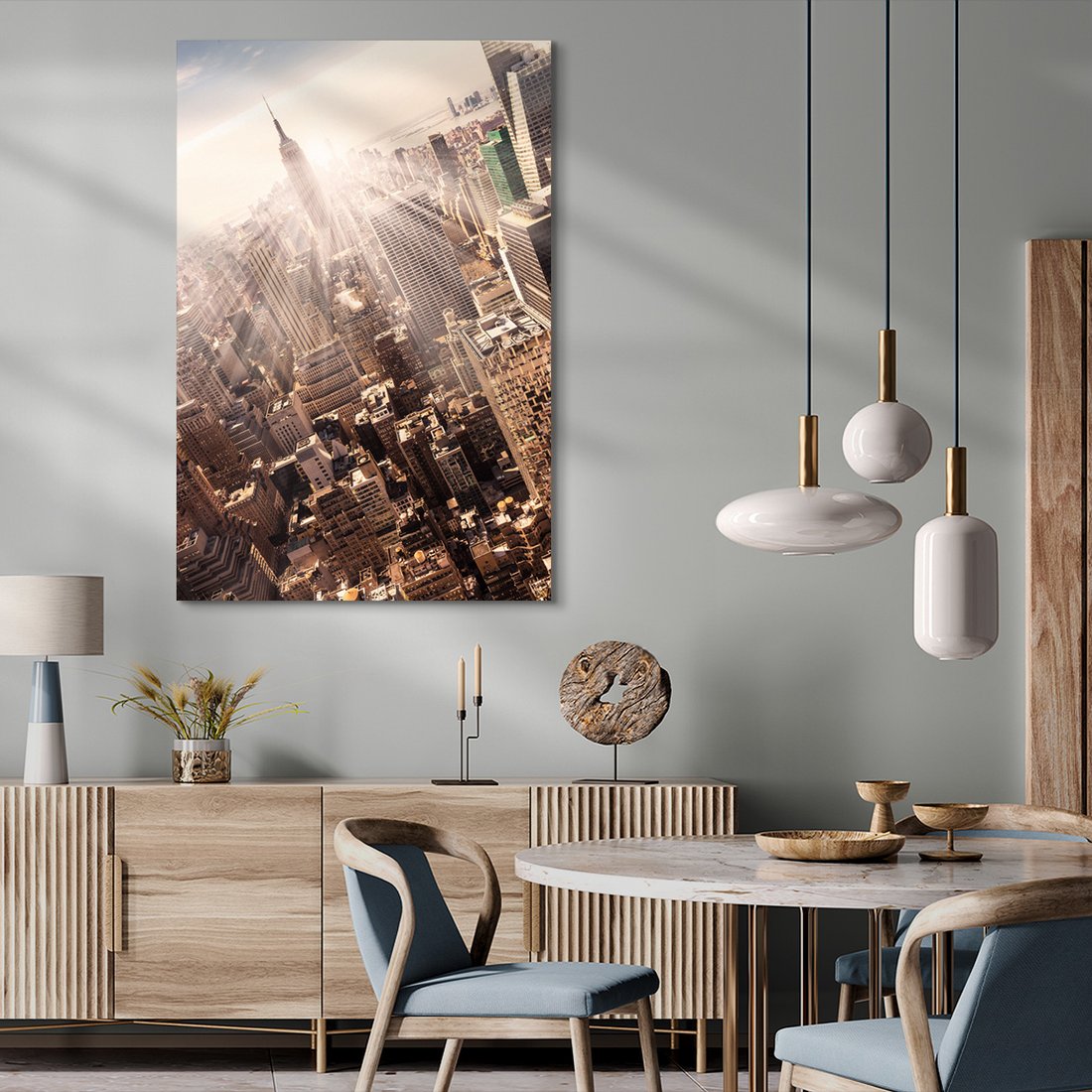 Obraz na płótnie - miasto, budynki, drapacze chmur