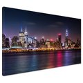 Obraz na płótnie - miasto, noc, budynki