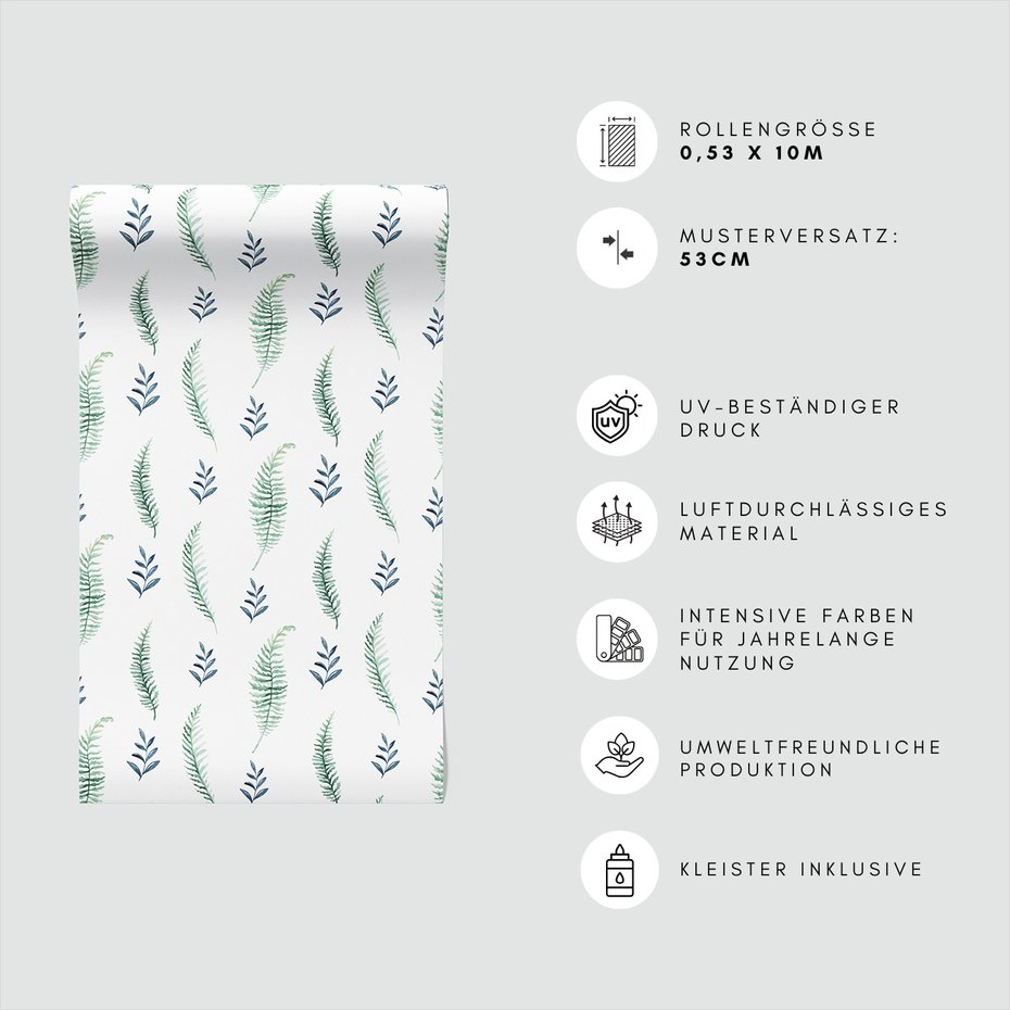 Tapeta - liście, paprocie, natura