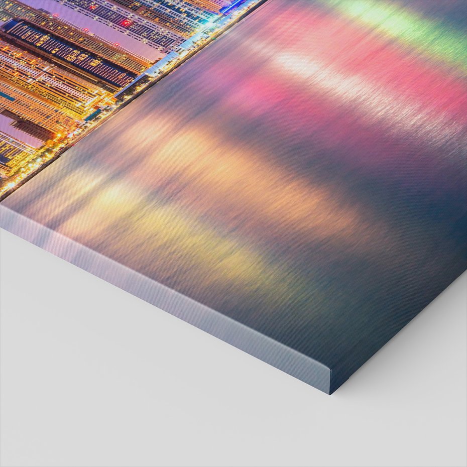 Obraz na płótnie - miasto, budynki, woda