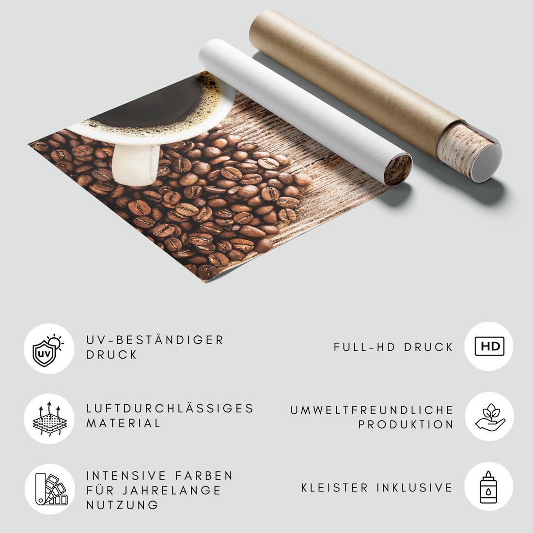 Fototapeta - kawa, ziarna, napój