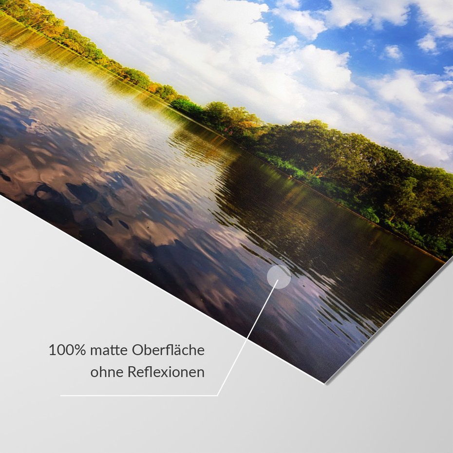 Fototapeta - jezioro, las, niebo