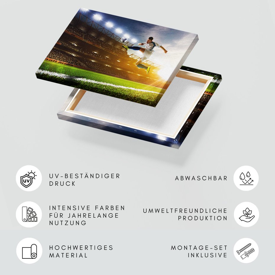 Obraz na płótnie - piłka nożna, sport, stadion