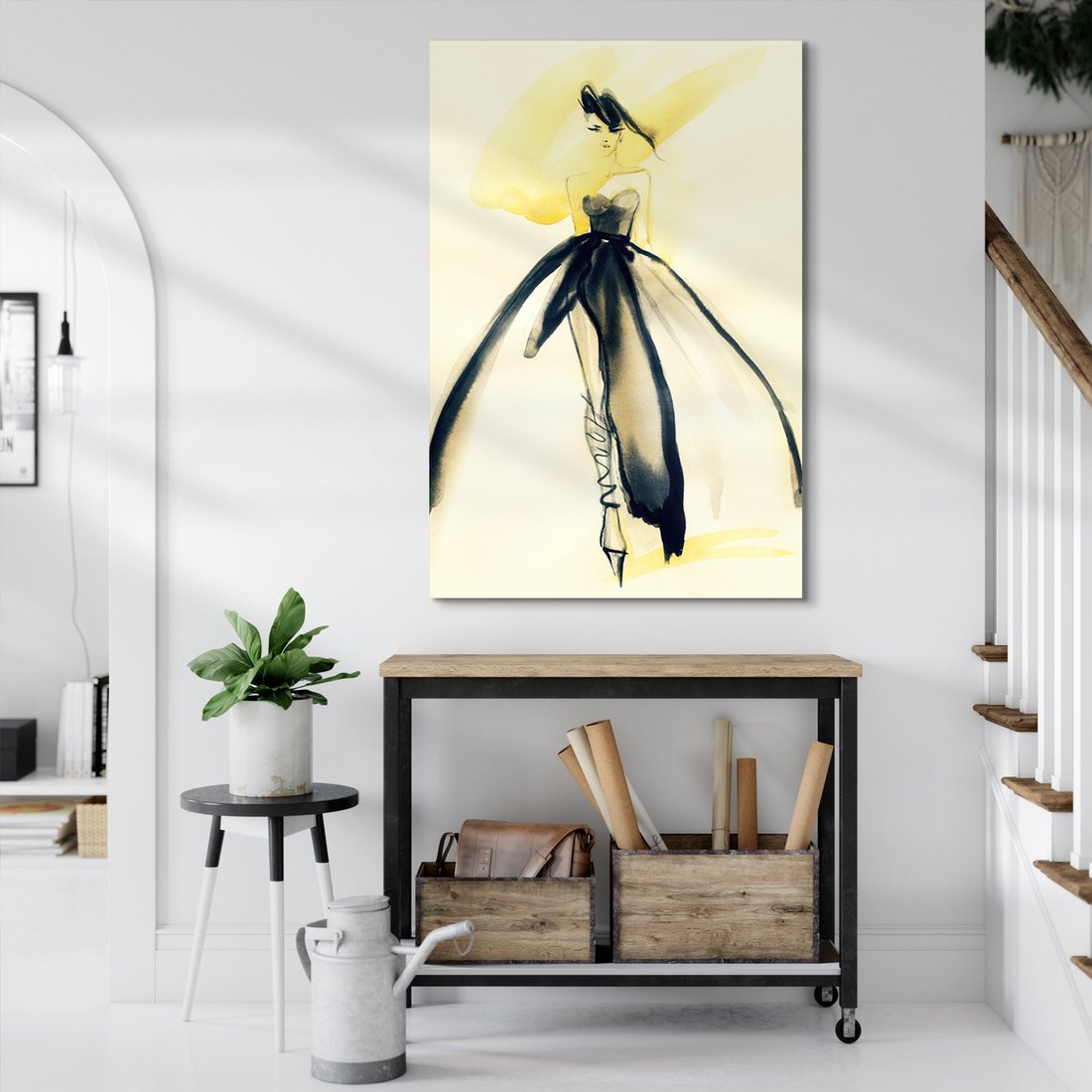 Obraz na płótnie - moda, szkic, kobieta