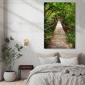Obraz na płótnie - most, las, natura