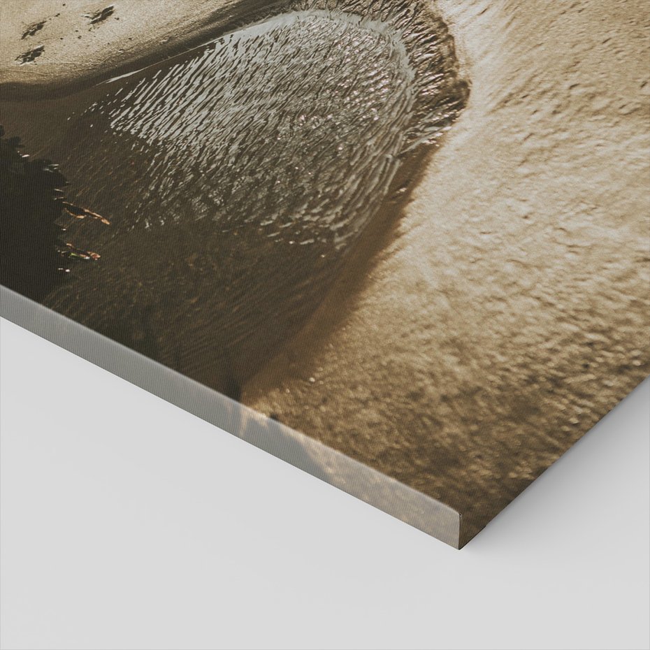 Obraz na płótnie - plaża, piasek, woda