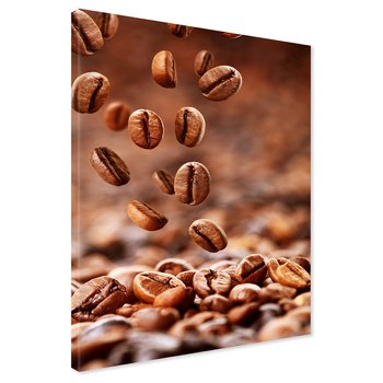 Obraz na płótnie - kawa, ziarna, napój