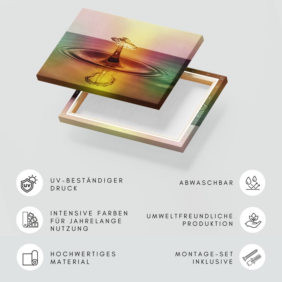 Obraz na płótnie - woda, kropla, abstrakcja