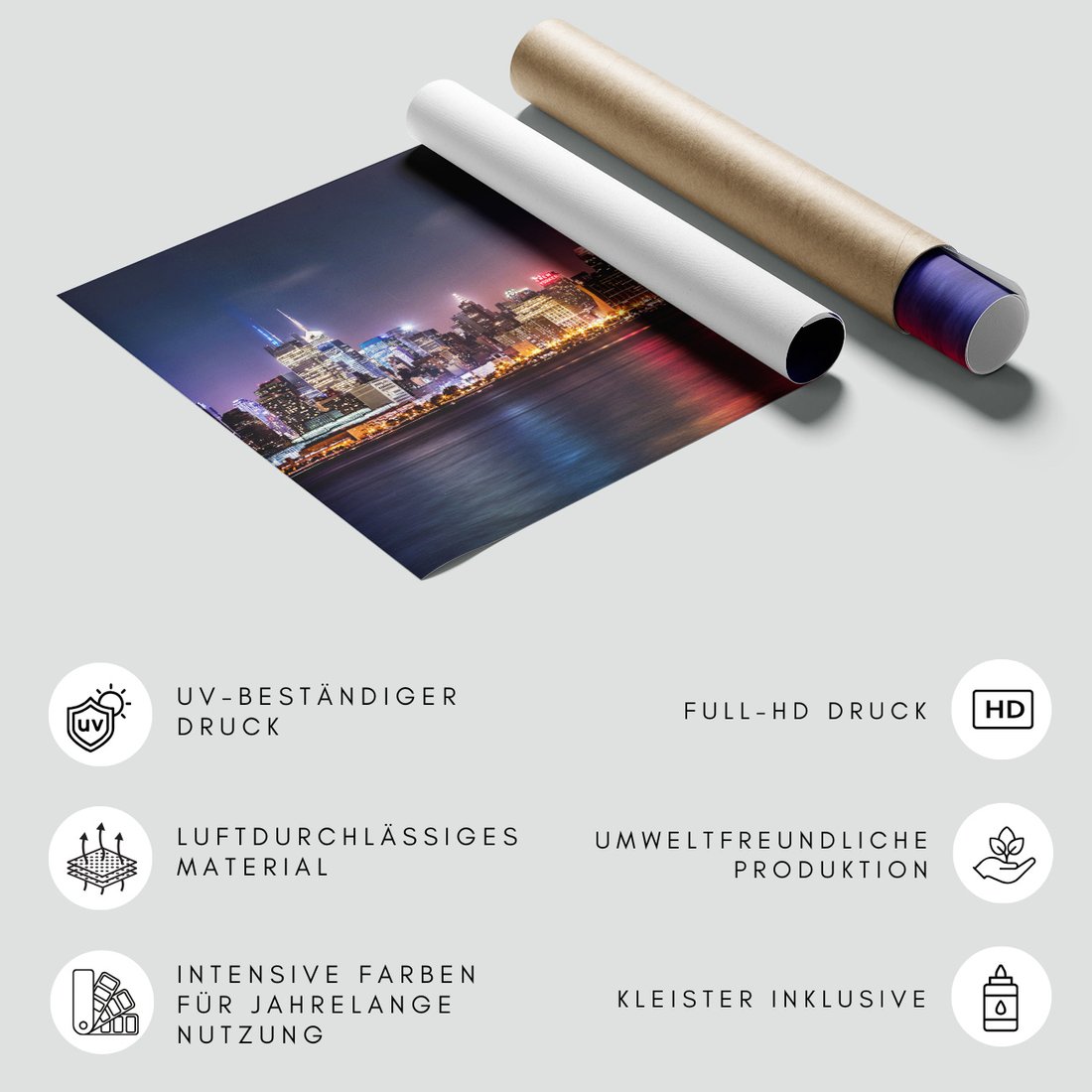 Fototapeta - miasto, noc, woda