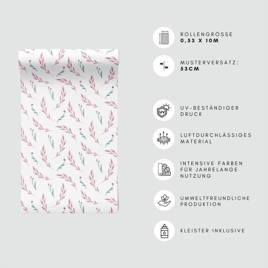 Tapeta - liście, gałązki, natura