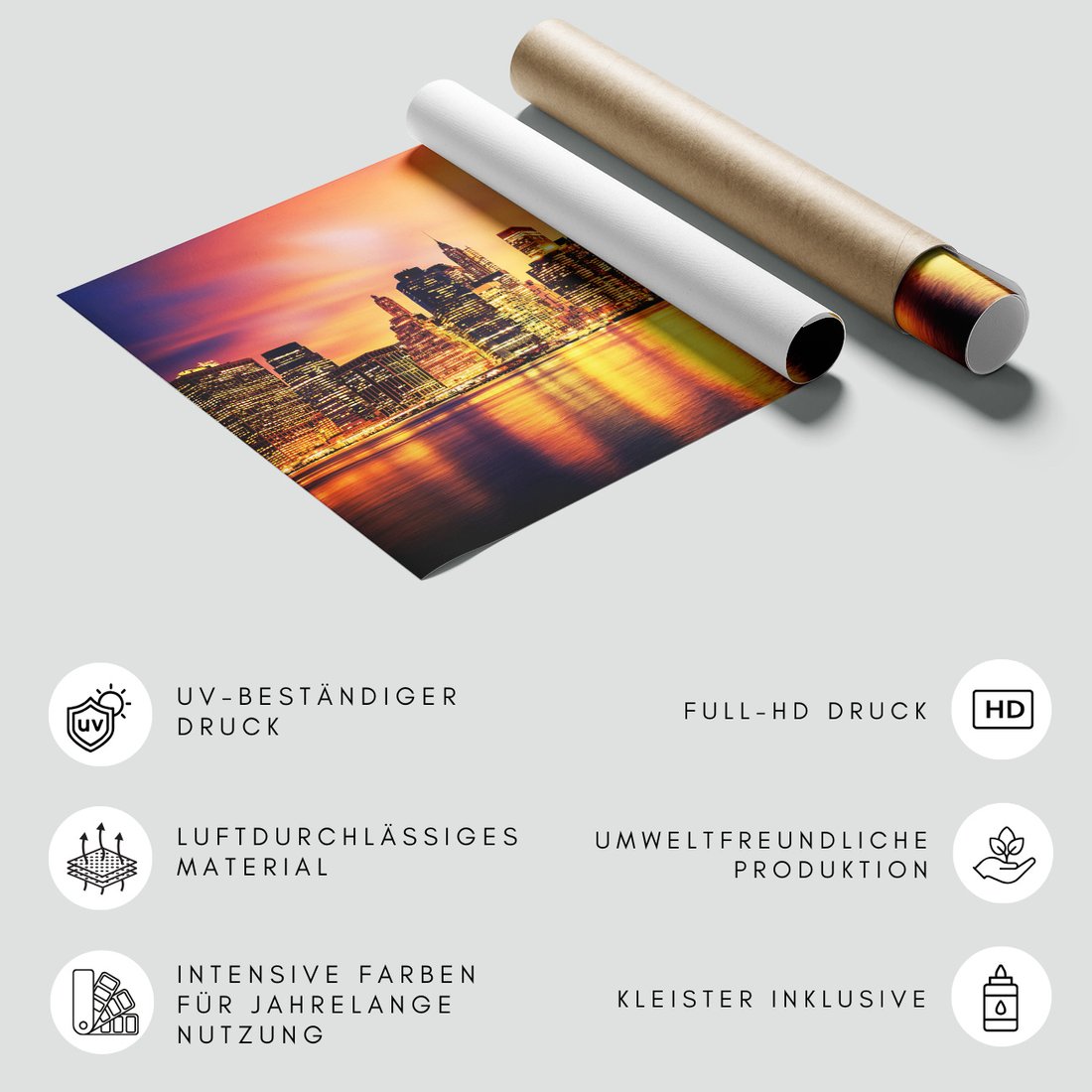 Fototapeta - miasto, noc, woda