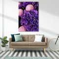 Obraz na płótnie - kwiaty, fioletowy, bukiet