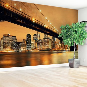 Fototapeta - most, miasto, noc