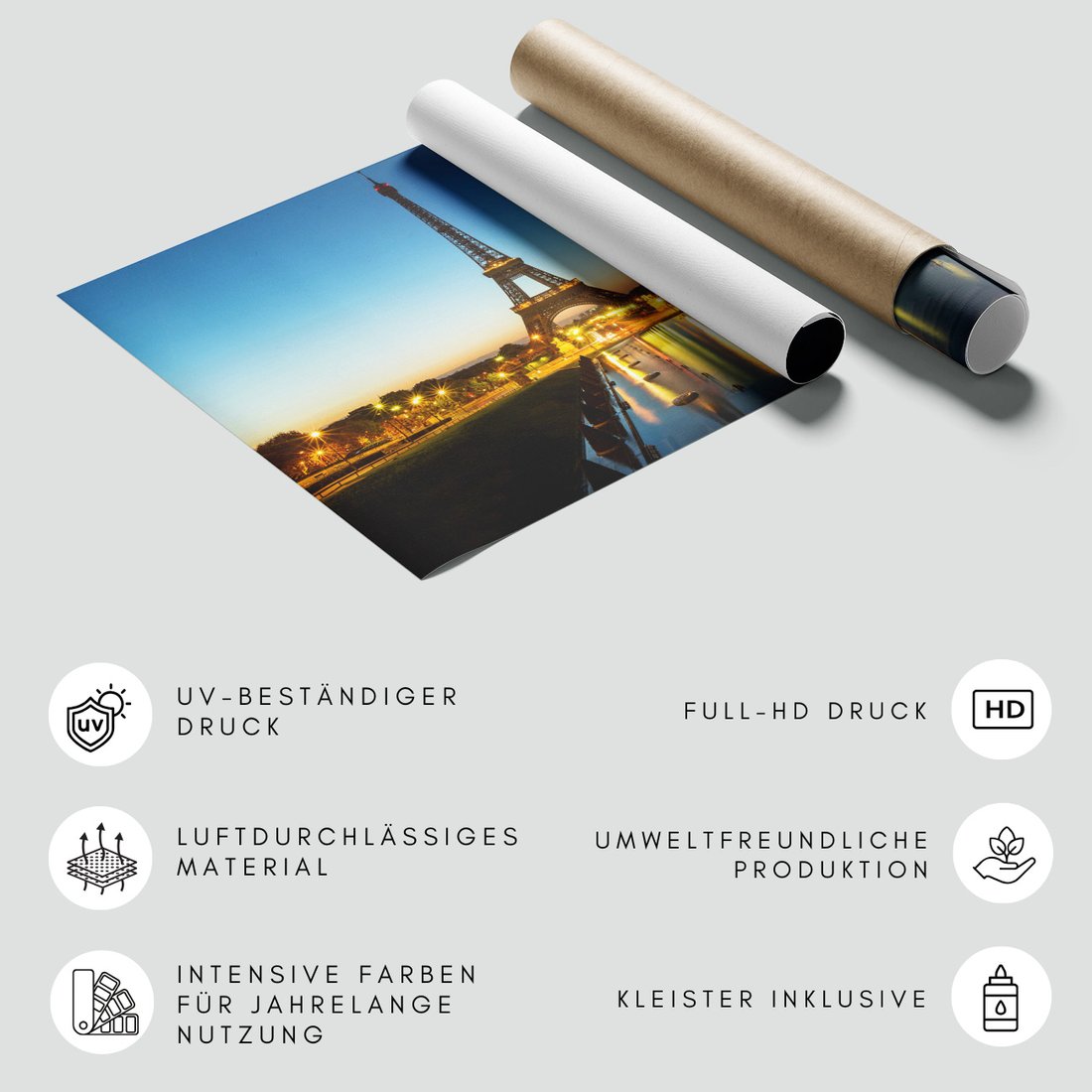 Fototapeta - Paryż, Wieża Eiffla, noc