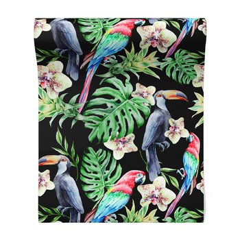 Tapeta - tukany, papugi, orchidee