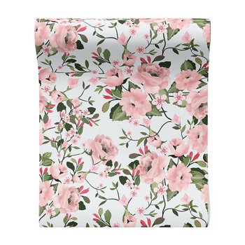 Tapeta - kwiaty, liście, wzór