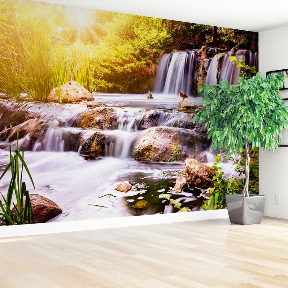 Fototapeta - wodospad, natura, woda