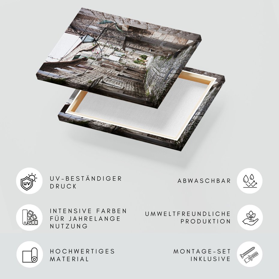 Obraz na płótnie - uliczka, kamień, miasto