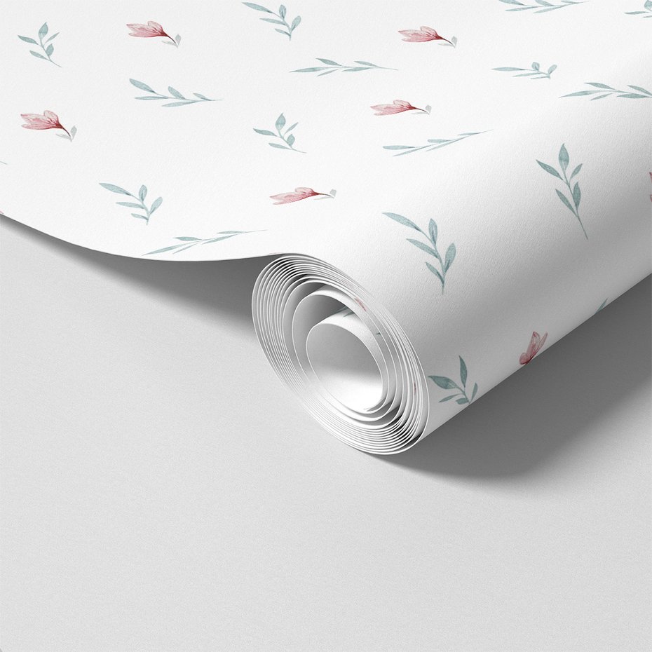 Tapeta - kwiaty, liście, tło