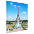 Obraz na płótnie - Paryż, wieża Eiffla, miasto