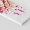 Obraz na płótnie - manicure, paznokcie, kwiaty