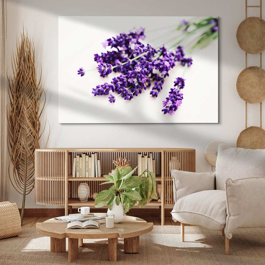 Obraz na płótnie - lawenda, kwiaty, fioletowy
